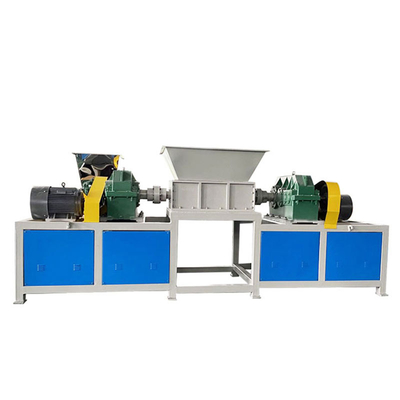 Recycled Industry High Performance PVC PE Rubber Tire Waste Plastic Bottle Double Shaft Shredder Recycling Machine